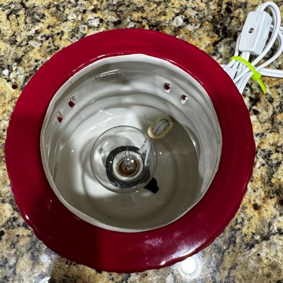 Snowman Full Size Wax Warmer Red and White Christmas Winter - Picture 2 of 6